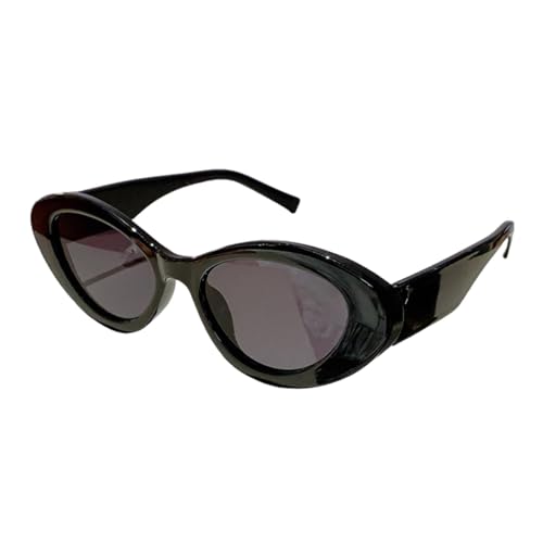Lunettes de soleil œil de chat homme et femme noires au design vintage punk