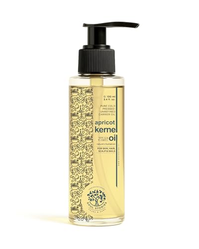 Image of Soul Stories Apricot Kernel Oil 100ml | 100% Pure Cold Pressed Oil for Hair, Face & Body | Helps Nourish Dry Skin, Soften Hair & Support Healthy Scalp | Rich in Vitamin E
