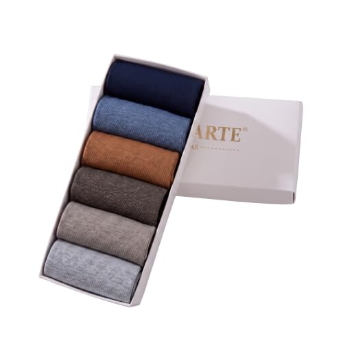 Image of MAGIARTE Womens Mini Crew Cotton Socks,6 Pairs | Anti-pilling Cotton, Casual Athletic, Quarter Calf, Moisture Wicking,Gift box packaging