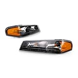 For Chevy Colorado Corner Light 2004-2012 Driver and Passenger Side Pair/Set | Park/Signal Light | Black Interior | Clear & Amber Lens | GM2520189 + GM2521189 | 19328954 + 19328955