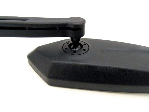 Mmg Universal Fit Adjustable Mirror Set, 8Mm Rh/Rh Thread, Flat Black, Motorcycle Scooter (4238) #TOP5
