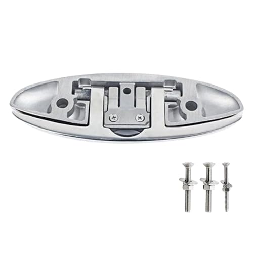 PhnkjGh Kayak Cleat, Folding Boat Lamp - Foldable Boat Rope Sticks, 5 & 6 Inch Foldable Boat Cleats, Boat Mooring Parts, Boat Lifting Rope Bolts, Mooring Accessories for , Boats and Deck