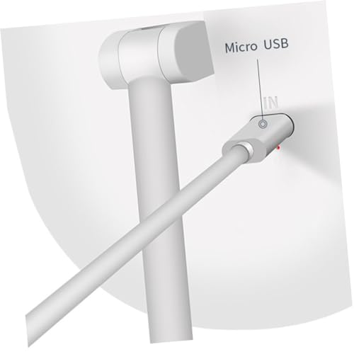 Espejo de maquillaje LED ajustable con base para escritorio miniatura 2
