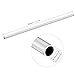 TOP-VIGOR 1Pc 6063 Aluminum Round Tube, 12mm OD 10mm ID 400mm Length Seamless Aluminum Straight Tubing Pipe for Industry DIY Projects