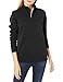 Amazon Essentials Long-Sleeve Lightweight French Terry Fleece Quarter-Zip Top Felpa, Nero, S