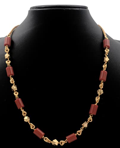 Image of Radha's Creations jewellery GSB mangalorean chain for women one gram gold