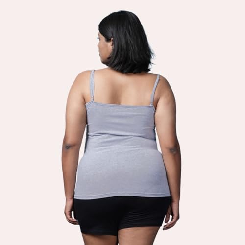 Image of Adira | Plus Size Camisole for Women | Plus Size Camisole | Soft Adjustable Shoulder Elastic | Layering Under Sheer Tops, Shirts & T-Shirts | Offers Full Coverage | Pack of 1