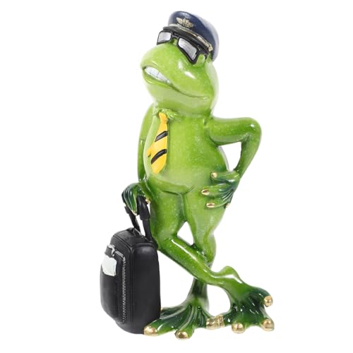 Cadeau figurine de grenouille amusante pour la décoration de maison
