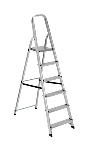 Linea Garden Friend Scala Alluminio Everest 6 gradini per Uso Domestico e bricolage Portata Max 150...