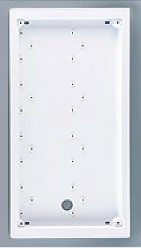 Alpha Communications APG8/2W Surface Back Box-White (for Modular Door Stations) 2W x 4H; Requires MT8/2W Series Frame; Built-in Stand-Offs; Allows for Easy and Neat System Wiring