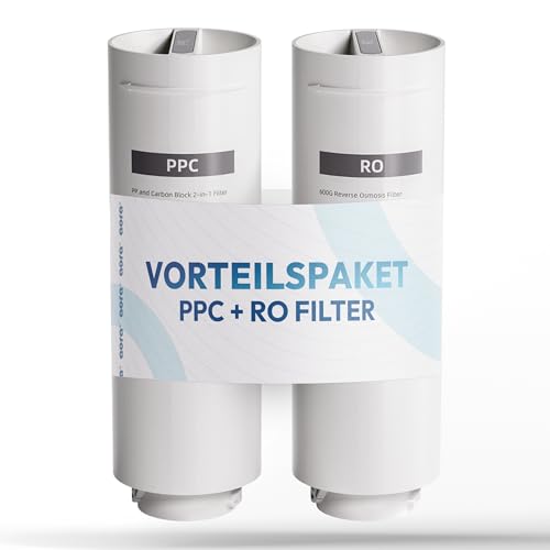 aora Filtro RO & PPC para sistema de ósmosis inversa GT600 – para agua potable segura – Filtro de agua de ósmosis con 8 etapas de filtración y cambio de filtro en 3 segundos – Sistema de ósmosis bajo