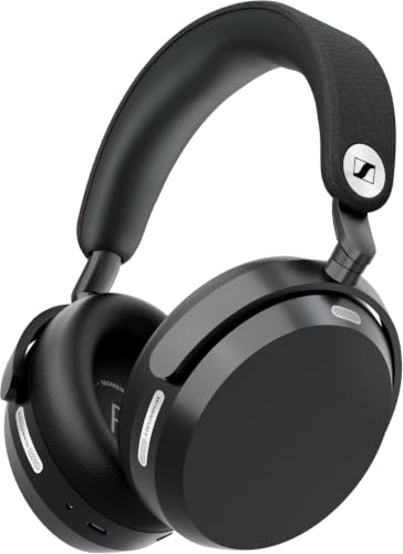 Image of Sennheiser Momentum 5 Wireless Headphones, ANC, 57 Hr Battery, Black