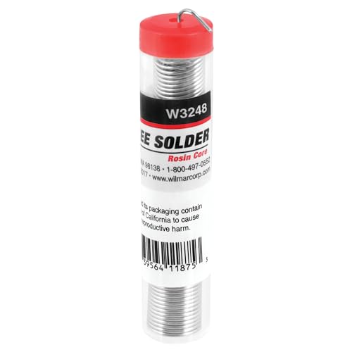 Image of Performance Tool W3248 0.031-Inch Rosin Core Solder - Lead-Free Tin /Copper Alloy - 10-Foot Roll in Storage Tube - Ideal for Any Application