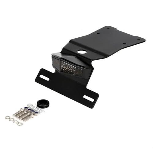 License Plate Holder Fender Eliminator Rear Tail Tidy LED Brake Lights and Turn Signals for Kawasaki KLR650 2022-2024 KLR 650 23(Smoke)