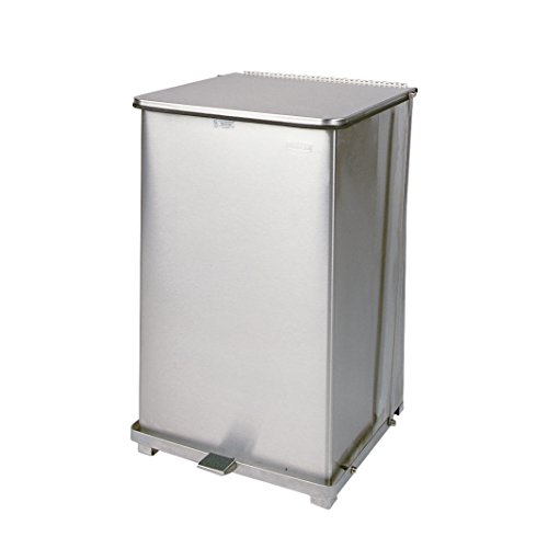 Rubbermaid Commercial Products Step-On Trash Can, 40-Gallon, Square Stainless Steel, Good With Infectious Waste In Doctors Office/Hospital/Medical/Healthcare Facilities #TOP3