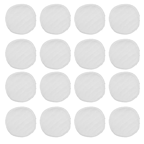ELAYARD Discos Absorbentes para Lactancia Materna Reutilizables de Algodón 12 CM Blancos Lavables y Reutilizables 20 Unidades Protección para Pérdidas de Leche Postparto