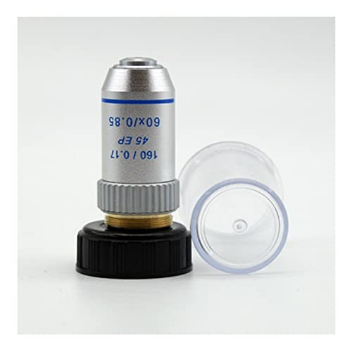 Microscope Semi Plan Achromatic Objective Lens 4X 10X 40X 60X 100X 160/0.17 for EP Microscope Objectives Lens(60X)