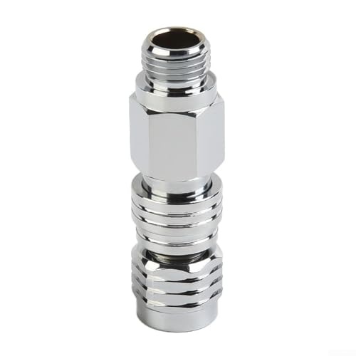 Conector de interfaz de buceo de latón niquelado ideal para una fácil configuración del equipo