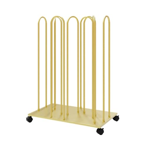 Rangement pour placard en métal doré, porte-vêtements haut de gamme compact