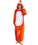 Solvienne Unisex Adult Animal Onesie Pajamas, Men Women Flannel Halloween Cosplay Costume