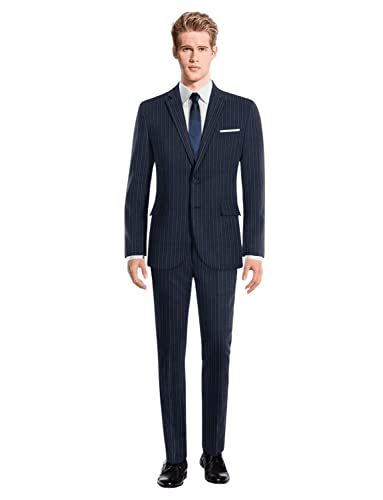 Costume homme à rayures verticales pour banquet et réunions d'affaires
