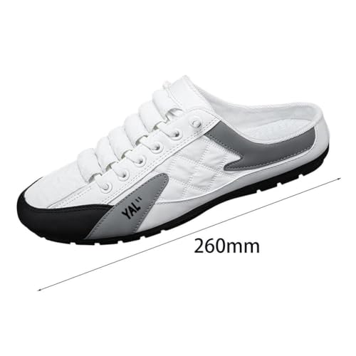 3x Men Slip on Mule Sneakers Men Nonslip Slippers Low Top Casual Sports Shoes Loafers Backless Sneakers for Trousers Spring Summer Work4