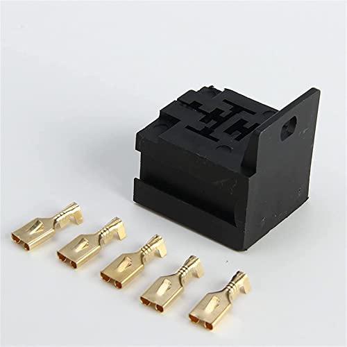 Relé Auto Rocket JCAKES con terminal de 5 piezas de alta conductividad para motores 2