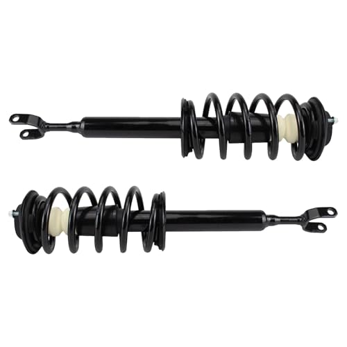 Image of TRQ Front Strut and Spring Assembly Set 2 Piece | For 2000-2004 Audi A6 A6 Quattro 2001-2005 Volkswagen Passat