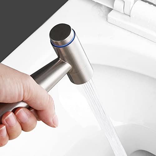 Bidet à main en acier inoxydable avec flexible pour WC