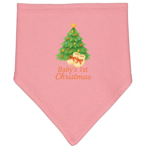 inktastic Baby's 1st Christmas Celebration Baby Bandana Bib
