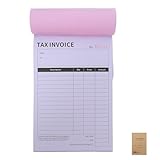 SHERCHPRY Modulo d Ordine Aziendale in Inglese Libretto delle Ricevute Fiscali Registro degli Ordini Commerciali in Parti Gestione delle Ricevute Libro degli Acquisti per Piccole Imprese