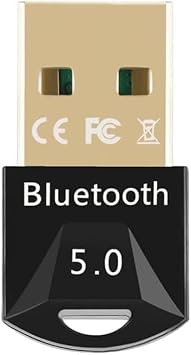 Bluetooth USB Dongle Stick, Bluetooth Adapter 5.0 Receiver Audio Aux Transmitter Wireless USB Receiver for Keyboard, PC, Mobile