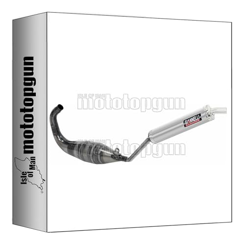 2 Anni di garanzia giannelli terminale completo omologato open street 2t alluminio compatibile con cagiva mito 125 1994 1995 1996 1997 1998 1999 2000 2001 2002 2003 2004 2005 2006 mototopgun