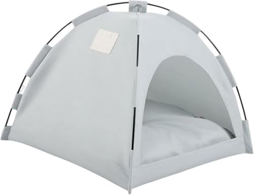 Lorxne 屋外用防雨キャットテント。耐久性のあるオックスフォード生地を採用し、ペット用、収納バッグ、室内シェルター、冷却器として使用可能 屋外用ペットトイレテント 折りたたみ式キャットテント 猫用トイレトレー 猫ハウス 防水 保温 保護 小型犬 シェル