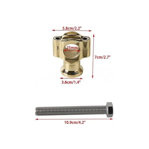Rehausseur de guidon 25 mm laiton universel pour Softail