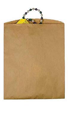 SSWBasics Large Natural Kraft Paper Merchandise Bags - 12" W x 15" H - Eco-Friendly Paper Shopping Bags for Retail, Gifts, Events, Groceries - Case of 1000