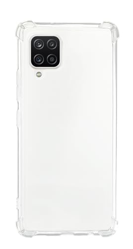 QUITECO Funda Transparente para Samsung Galaxy A12 / M12, Carcasa Protectora TPU Silicona, protección Golpes caídas, Esquinas reforzadas