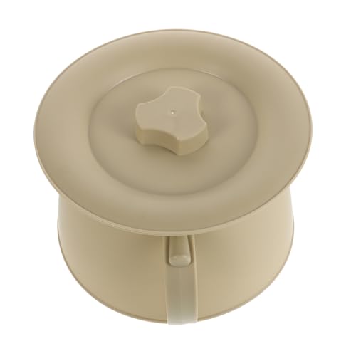 PACKOVE チャンバーポット 便器便器 小便器ボトル 尿ポット トイレおしっこバケツ ベッドサイド小便器 蓋付き 子供用 女性と男性に最適 ライトイ ー