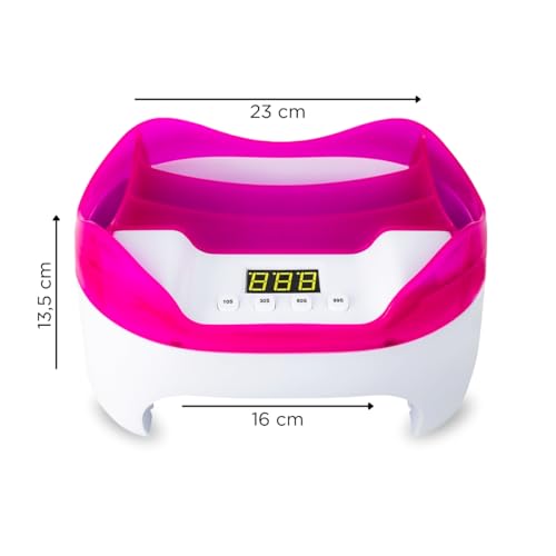 Cabine LED UV 110w 36 Leds Bivolt Unhas C/Suporte Divisória