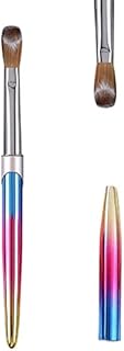 12# Acrylic Nail Brush,Acrylic Handle Professional Nail Art Powder Brush Manicure Tool ,Professional Nail Art Brush Manicure for Women,Nail Art Brush for DIY Home Salon Nail Art Manicure Tool (12# Colorful)