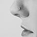 Sterling Silver Moon Nose Stud, Unique Dainty Indian Style Screw Shape Ear Piercing, 20g, 20 Gauge, Fits also Helix and Cartilage Ear Piercing, Handmade by Alagia Jewelry