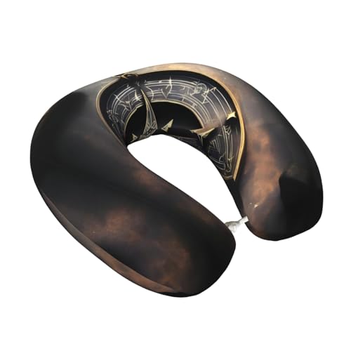 Almohada de cuello U espuma viscoelástica negra miniatura 2