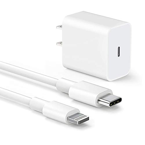 iPhone 12 Pro Max Charger, 20W USB C Charger Power Adapter PD Fast Charger Block for iPhone 12 Mini/12 Pro Max, iPhone 11/XS/XR, iPad Pro, More