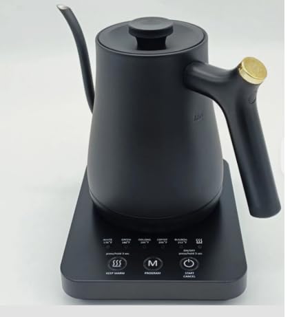Triglav Coffee Premium Gooseneck Electric Kettle for Coffee making | Temperature Control Beverage Maker | V 60 pour over coffee maker | Table Top-image-29