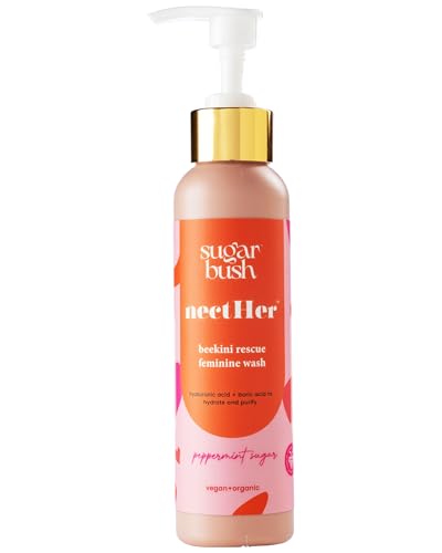 Image of nectHer Purifying Feminine Wash - Hydrating Gelee with Hyaluronic & Boric Acid | pH-Balanced Odor Control | Peppermint Sugar Scent | 7oz