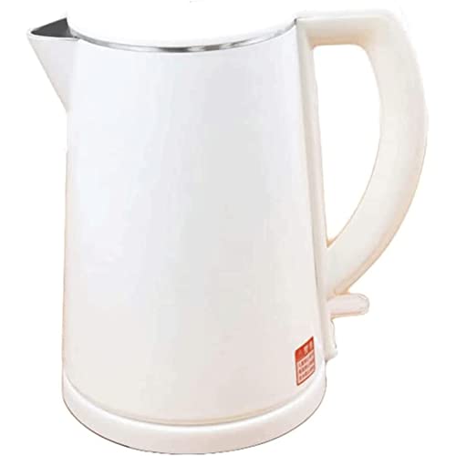 Hervidor eléctrico 1L acero inoxidable diseño sin cable blanco