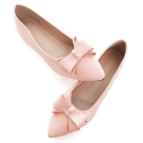Image of SAILING LU Women's Bow-Knot Pointed Toe Ballet Flats