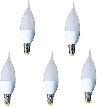 TECNOLUX EURO Lampadina LED sferica 6 W 220-240 V E27 6400 K 480 lm (5 unità