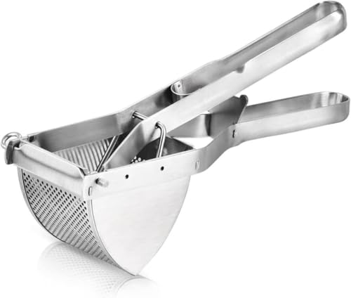 SLLS ポテトマッシャー ステンレス製 多機能 手動マッシャー ポテトプレス 裏ごし器 マッシュポテト サラダ 離乳食 フルーツ 野菜用 キッチン用品 業務用