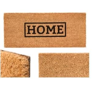 Giftdecor Deurmat van kokosvezel en kunststof, antislip, 25 x 60 cm, merk: